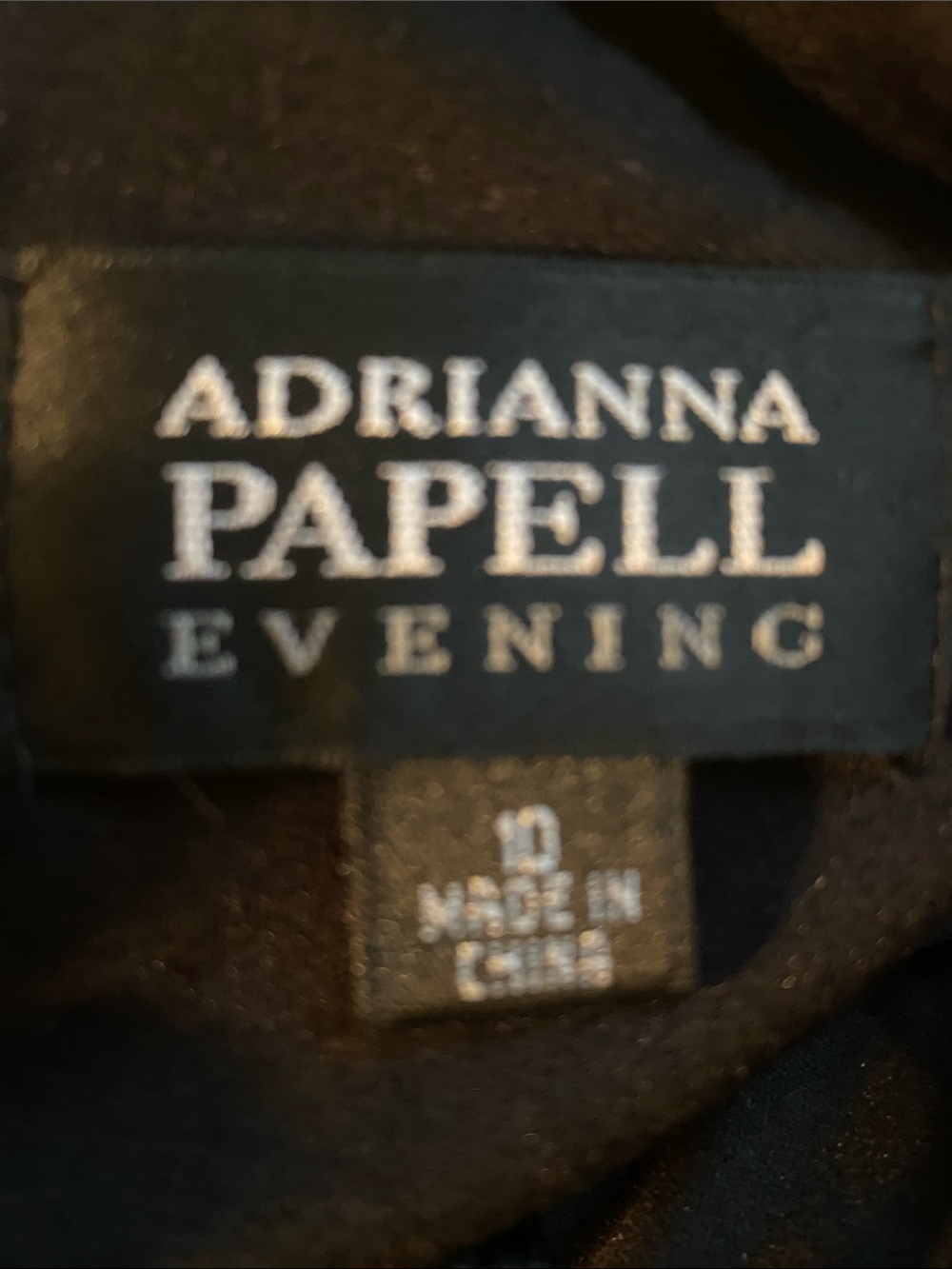 Adrianna Papell size 12 black figure flattering gown - Picture 12 of 13